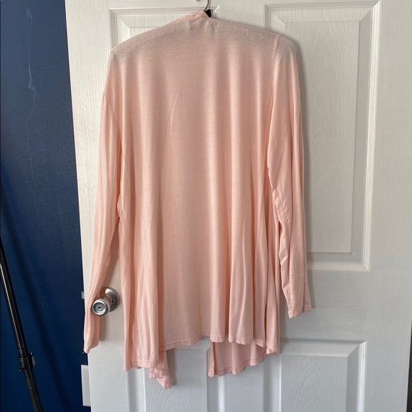 Light Pink Open Front Cardigan - Picture 2 of 2